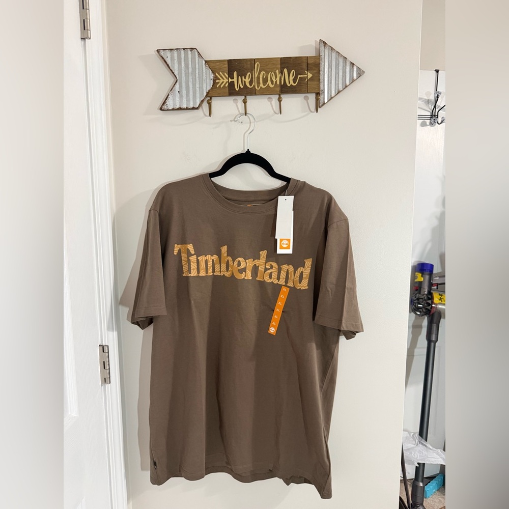 Timberland Brown Logo Men’s XL Shirt NWT